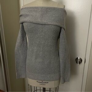 Forever 21 grey off the shoulder sweater Size S